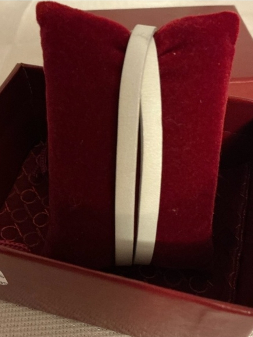 Salvatore Ferragamo Leather Crystal-Accented Bracelet - Picture 2 of 11
